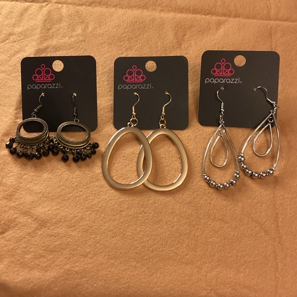 NWT paparazzi Earring bundle (3pairs) - Picture 1 of 5